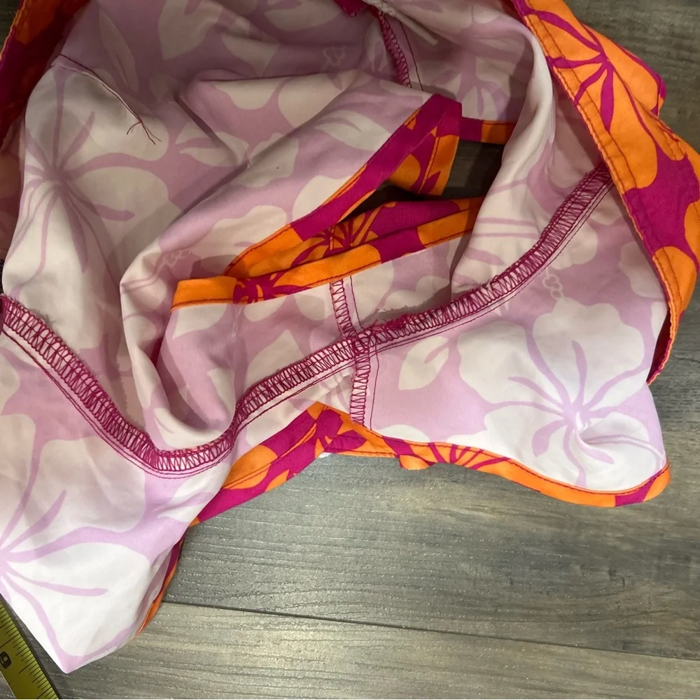 Old Navy Pink and Orange Floral Swim Trunks - Picture 6 of 6